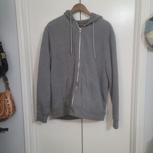 Old Navy Men's Gray Full-Zip Hoodie